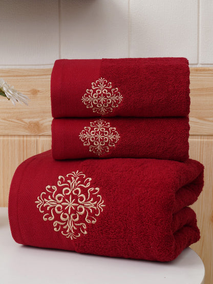 منشفة حمام مطرزة من القطن بتصميم أوروبي، عالية الامتصاص وناعمة وبسيطة ومتوفرة بأحجام مختلفة، يرجى اختيار المقاس المناسب لك