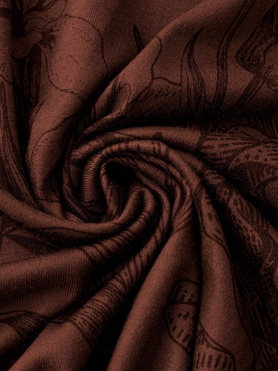 فستان تانك طباعة الأزهار قص مجوف مقاس كبير