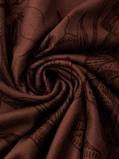 فستان تانك طباعة الأزهار قص مجوف مقاس كبير