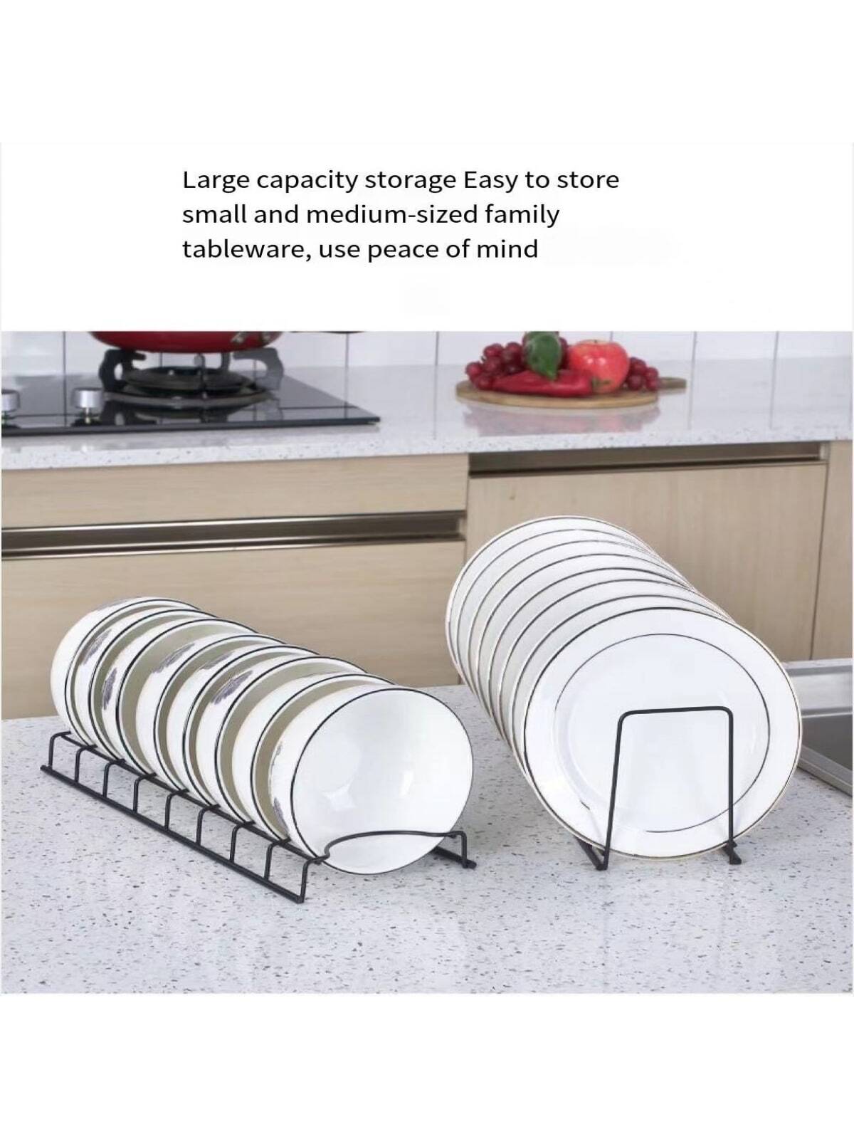 قطعة واحدة من الفولاذ المقاوم للصدأ المدمج في خزانة تعقيم ورف الصرف مع رف وعاء مدمج لأدوات المطبخ والأطباق والوعاء