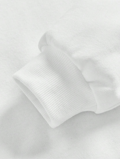 هودي كاجوال مطبوعة مع أكمام طويلة