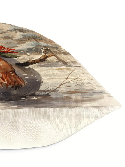 قطعة واحدة من غطاء وسادة كتان