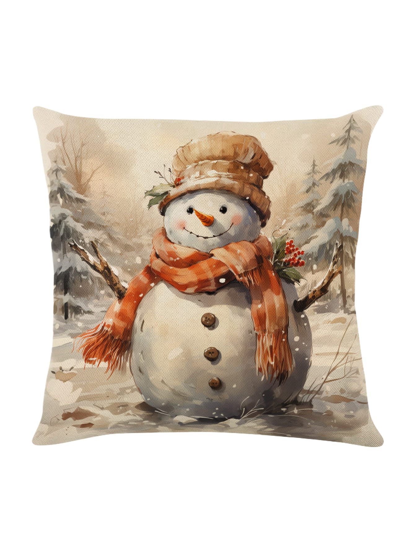 قطعة واحدة من غطاء وسادة كتان