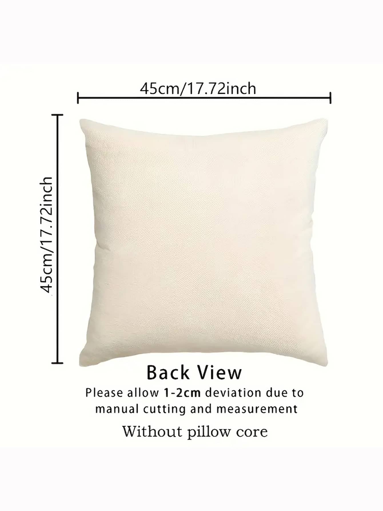 قطعة واحدة من غطاء وسادة كتان