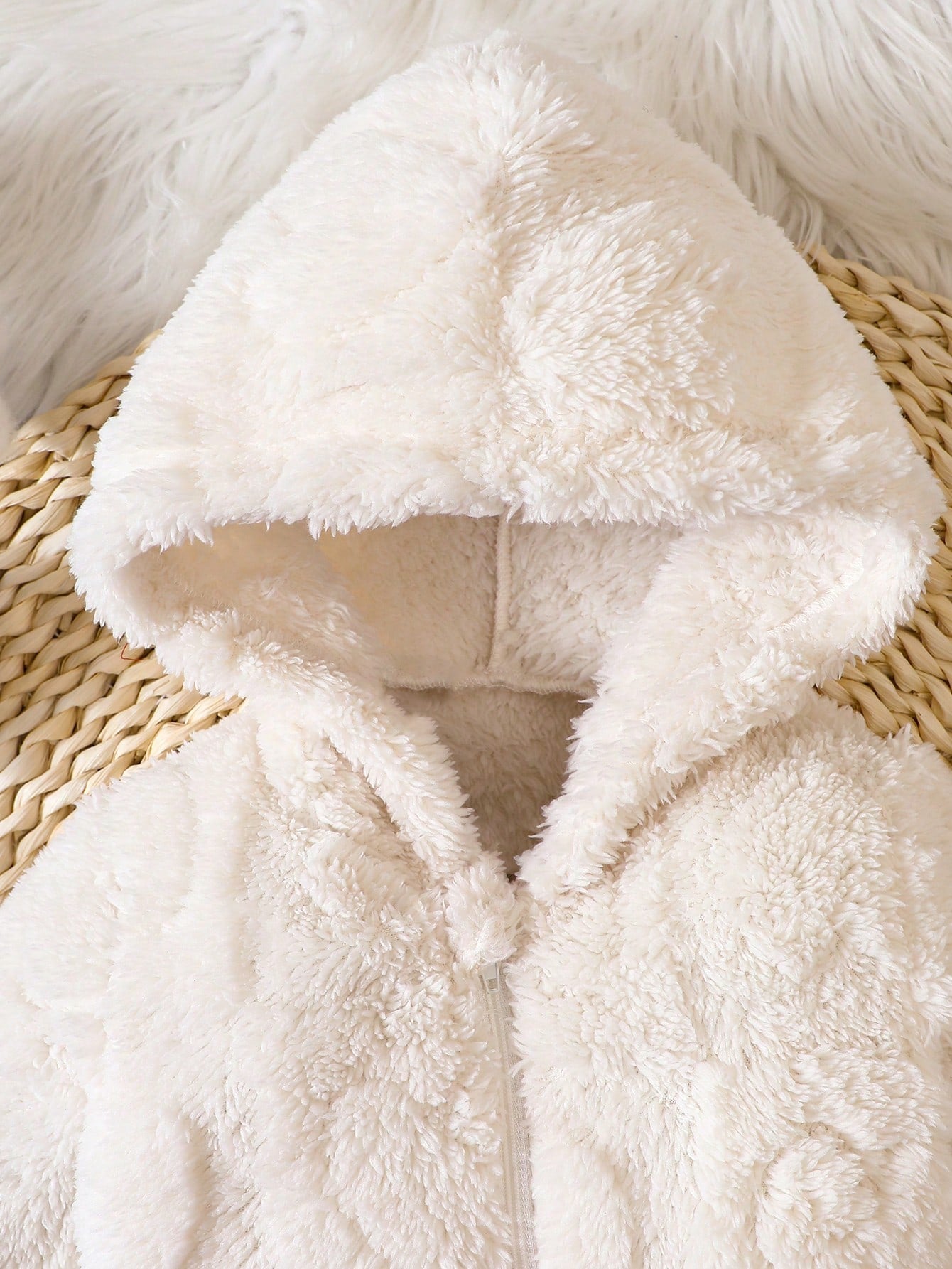 جمبسوت موحدة اللون قبعة تيدي للبنات الاطفال