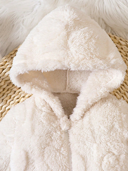 جمبسوت موحدة اللون قبعة تيدي للبنات الاطفال