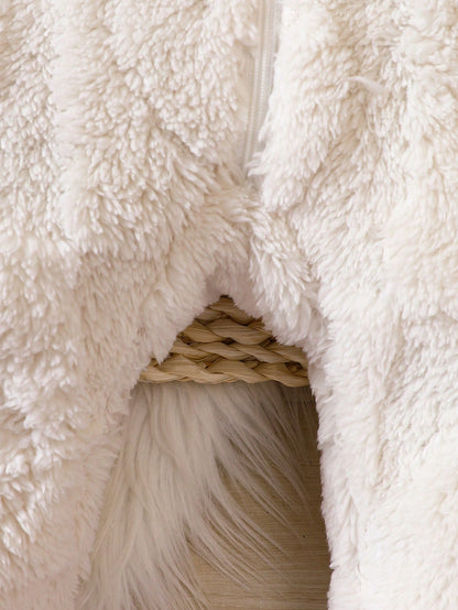 جمبسوت موحدة اللون قبعة تيدي للبنات الاطفال