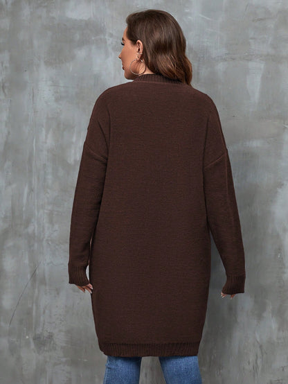 كارديجان بقفص كبير مطرز ملفوف بشكل ضلفة للشتاء