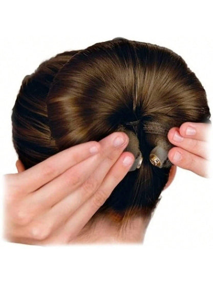 حزام ربط شعر نايلون أسود بإبزيم قطعة واحدة بعرض 20 سم