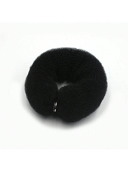 حزام ربط شعر نايلون أسود بإبزيم قطعة واحدة بعرض 20 سم