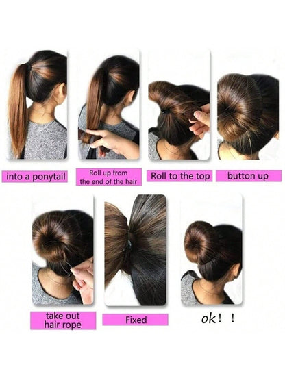 حزام ربط شعر نايلون أسود بإبزيم قطعة واحدة بعرض 20 سم