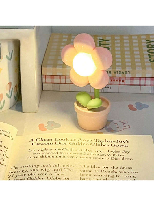 قطعة واحدة لطيفة ميني زهرة لمبة ليلي , إبداع أجواء مصباح سرير جانبي & زخرفة سطح المكتب