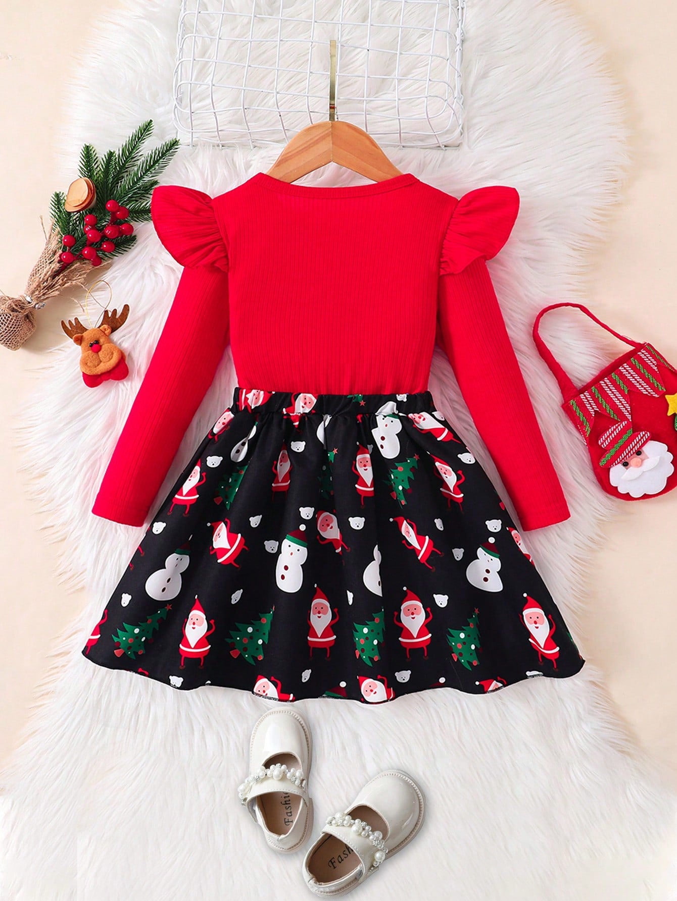 فستان بناتي للكريسماس