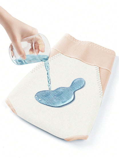 ملابس داخلية للدورة الشهرية، قليلة الامتصاص، مانعة للتسريب، مثلثة، سراويل داخلية صيفية ناعمة رقيقة من الحرير الاصطناعي المبرد للسيدات بدون آثار