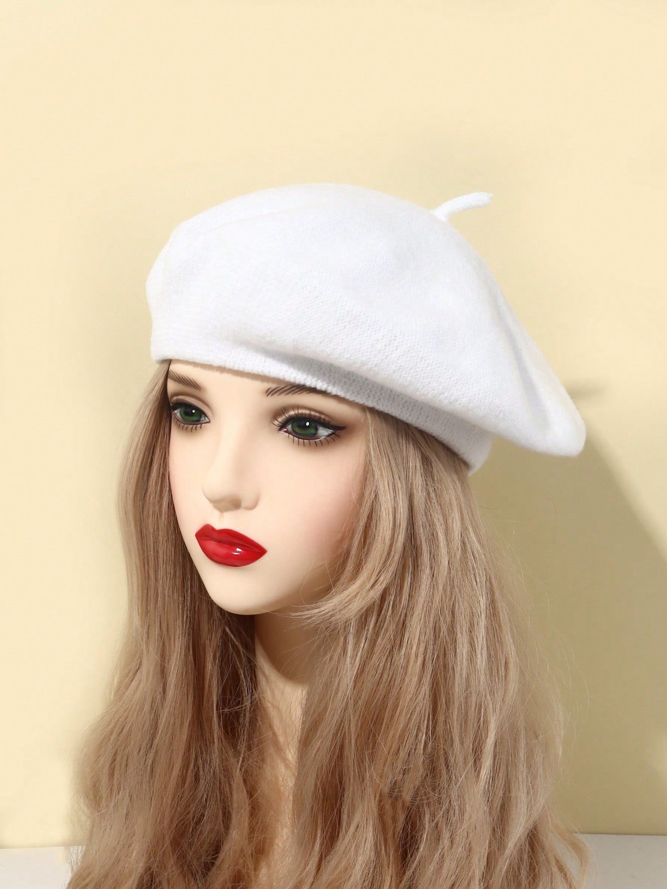 كرة صوفية فرنسية الطراز محبوكة دافئة للنساء