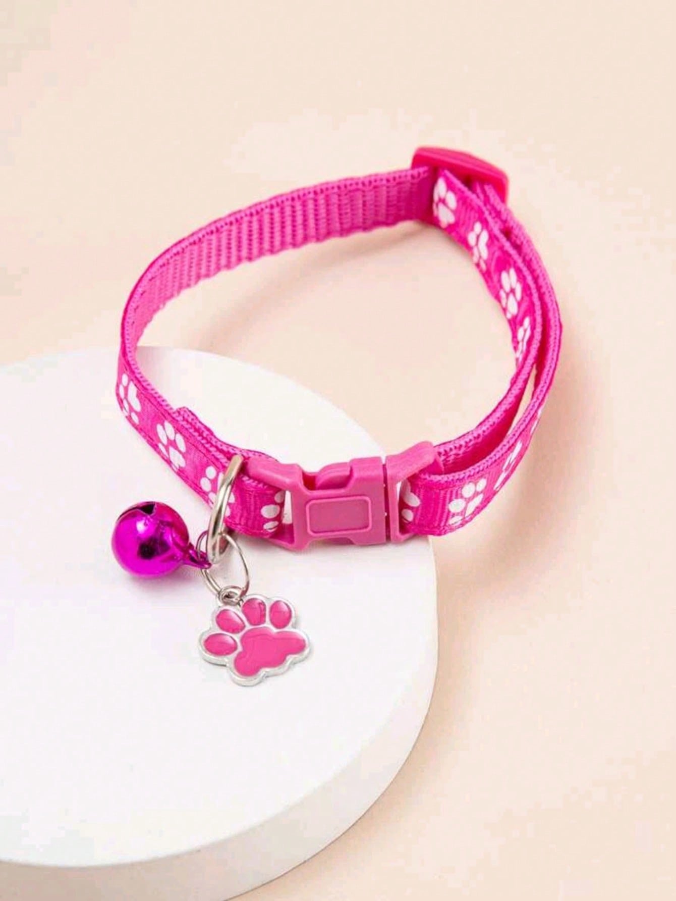 قلاده الحيوانات الأليفة بلون روز احمر قلاده للقطط والكلاب