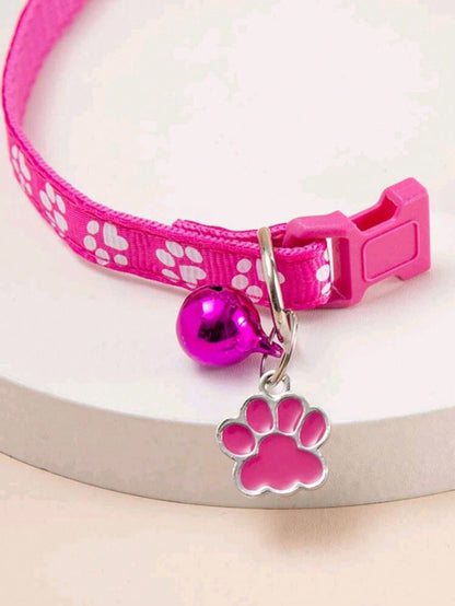 قلاده الحيوانات الأليفة بلون روز احمر قلاده للقطط والكلاب