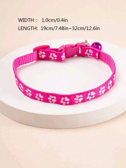 قلاده الحيوانات الأليفة بلون روز احمر قلاده للقطط والكلاب