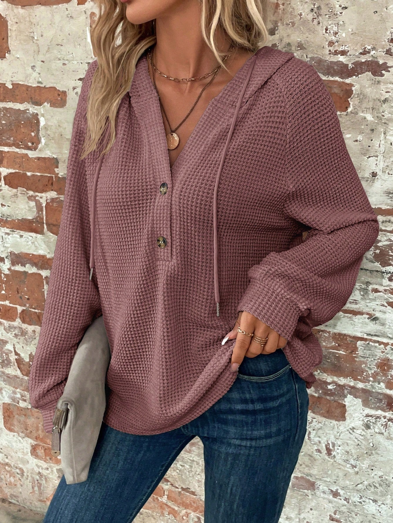 سويت شيرت بغطاء للرأس وأكمام