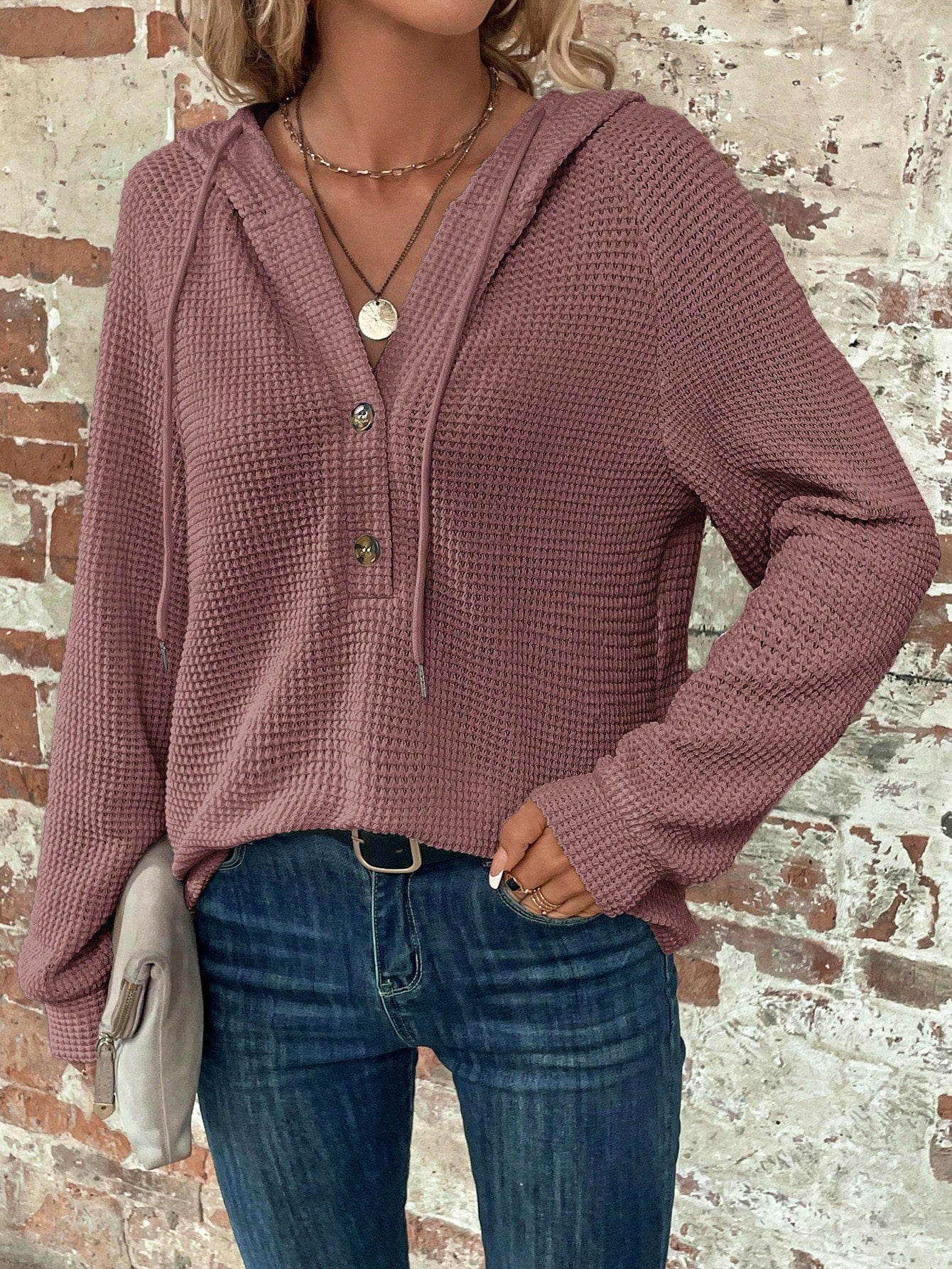 سويت شيرت بغطاء للرأس وأكمام