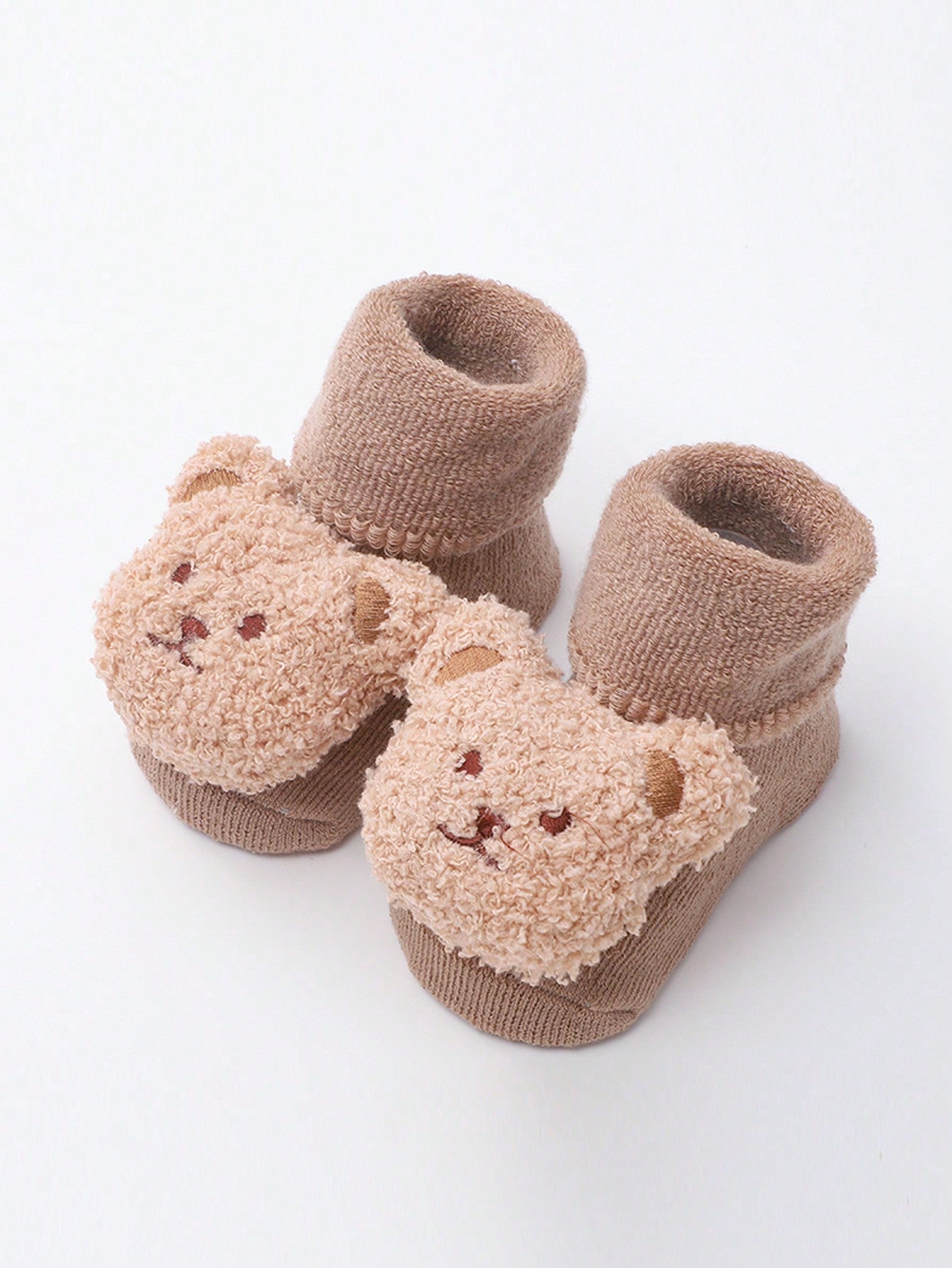 الجوارب الأرضية دب رسوم كارتون مانع للانزلاق 1 زوج للاطفال