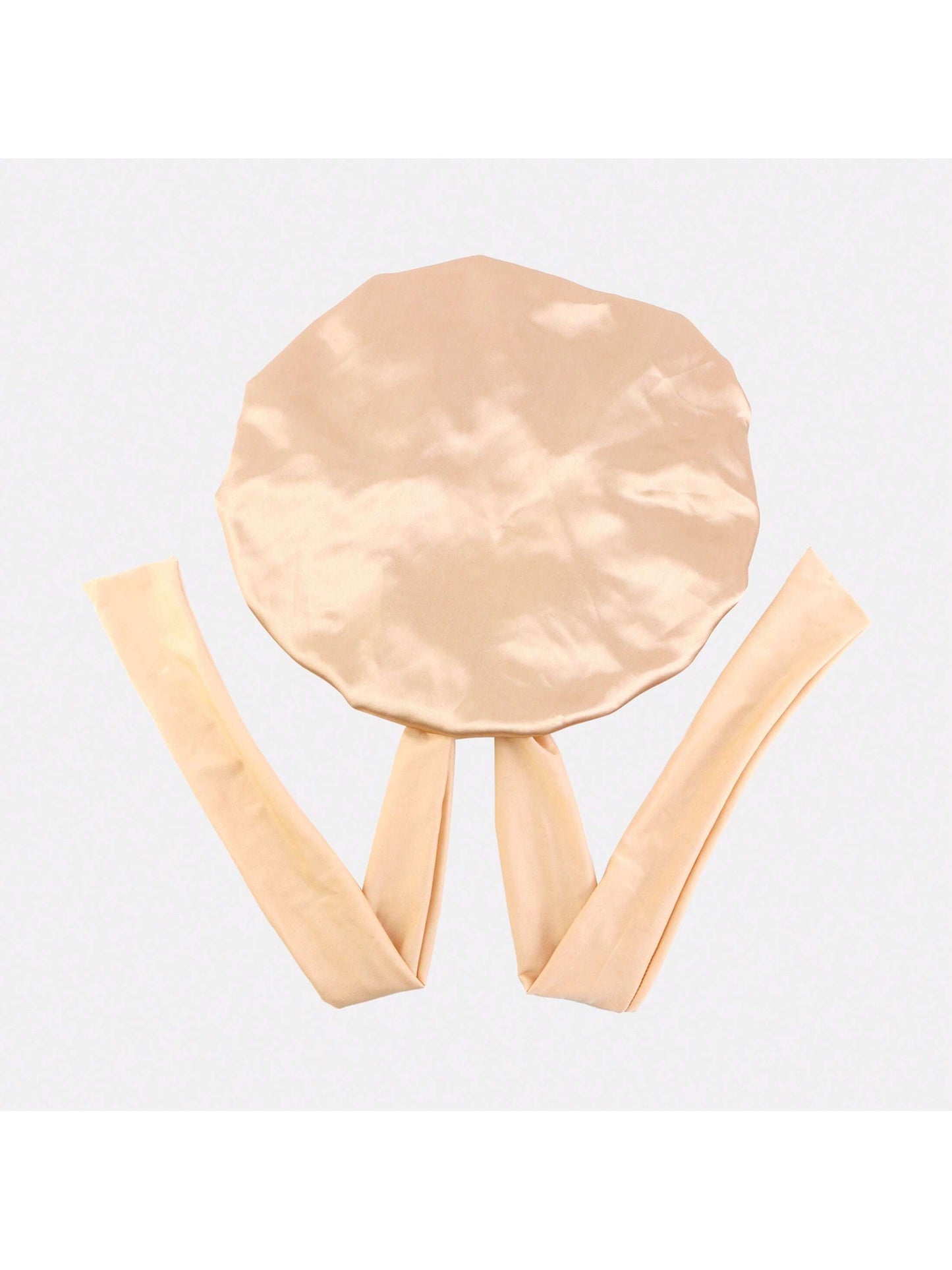 قبعة نوم واسعة مزينة بالشريط والعقدة للسيدات، بمقاس 36 سم، مزينة بشريط مطاطي شبيه بالحرير، لترويض الشعر، لبس الشعر الجميل، قبعة حريرية