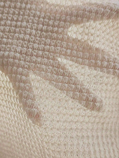 هودي ازرار نصف منخفض الاكتاف رباط مقاس كبير