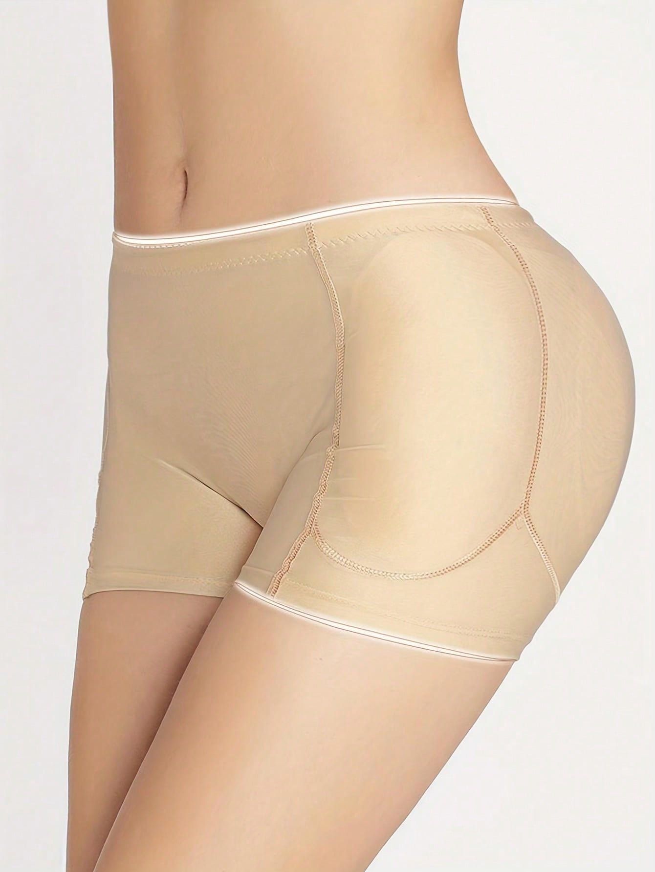 شورت نسائي لتحديد الجسم بوسادة رغوية قابلة للإزالة ،خصر عالي ،يعزز أنتعاش الورك ،ضبط البطن