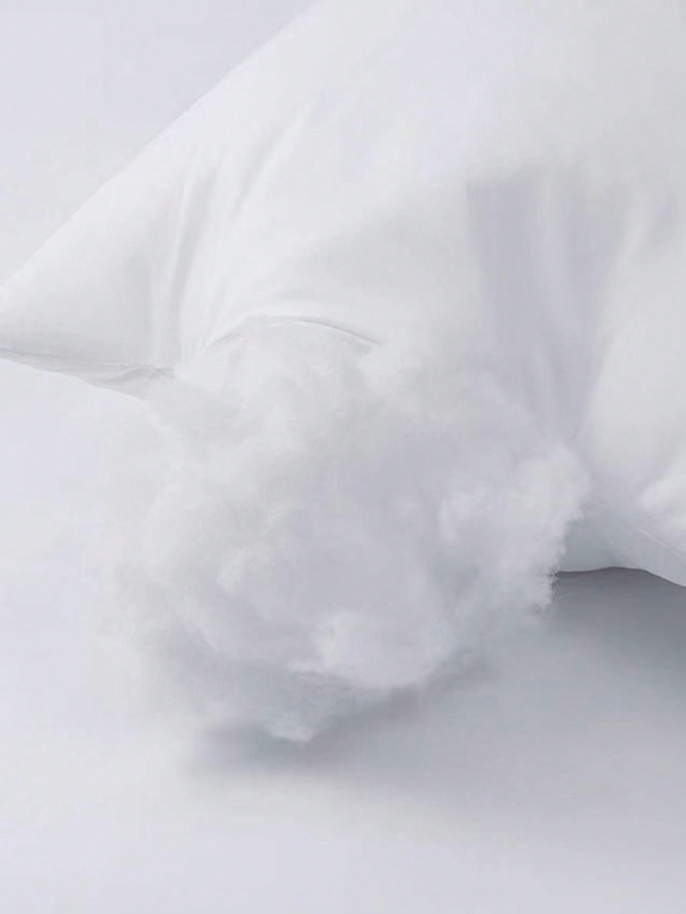 وسادة تزيينية بيضاء بتصميم عصري ذات ألياف بوليستر مستطيلة مرنة جدًا، نواة وسادة وسادة قطنية للاستخدام المنزلي والمكتبي والتخييم والأسرّة، أغطية وسادات