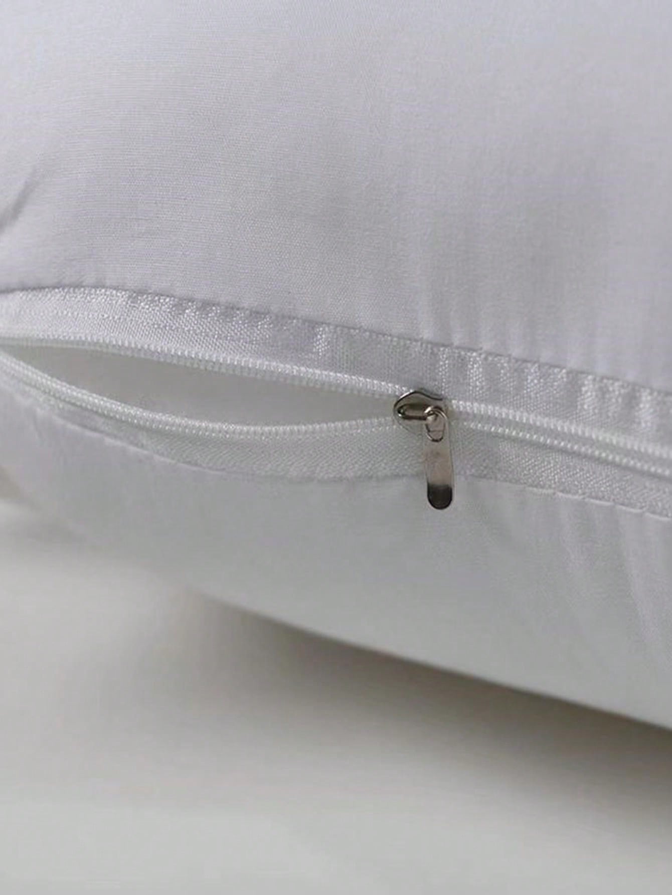 وسادة تزيينية بيضاء بتصميم عصري ذات ألياف بوليستر مستطيلة مرنة جدًا، نواة وسادة وسادة قطنية للاستخدام المنزلي والمكتبي والتخييم والأسرّة، أغطية وسادات