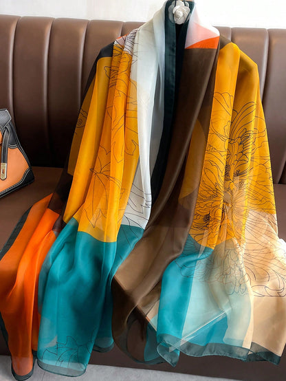 قطعة واحدة وشاح من الشيفون