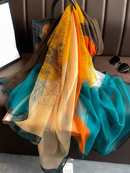 قطعة واحدة وشاح من الشيفون