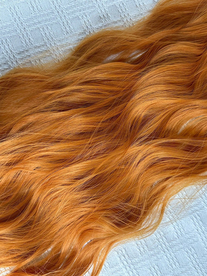 إضافات للشعر يتم تثبيتها بالكلبس - 7 قطع 24 بوصة - تمديدات شعر مائية للنساء بأطوال كاملة من الشعر الاصطناعي باروكة