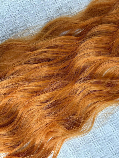 إضافات للشعر يتم تثبيتها بالكلبس - 7 قطع 24 بوصة - تمديدات شعر مائية للنساء بأطوال كاملة من الشعر الاصطناعي باروكة