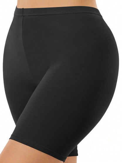 سروال داخلي نسائي شورت بحجم زائد، سروال بوكسر ضد التهيج والاحتكاك الناتج عن الفساتين الداخلية أو قيادة الدراجات