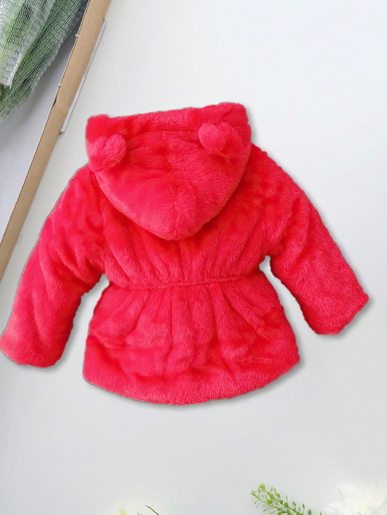 معطف سستة قبعة فانيلا بنت طفل