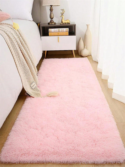 سجادة Pv ناعمة للغاية بشعر طويل و قابلة للغسل قطعة واحدة، مناسبة لغرفة الأطفال والغرفة المعيشي