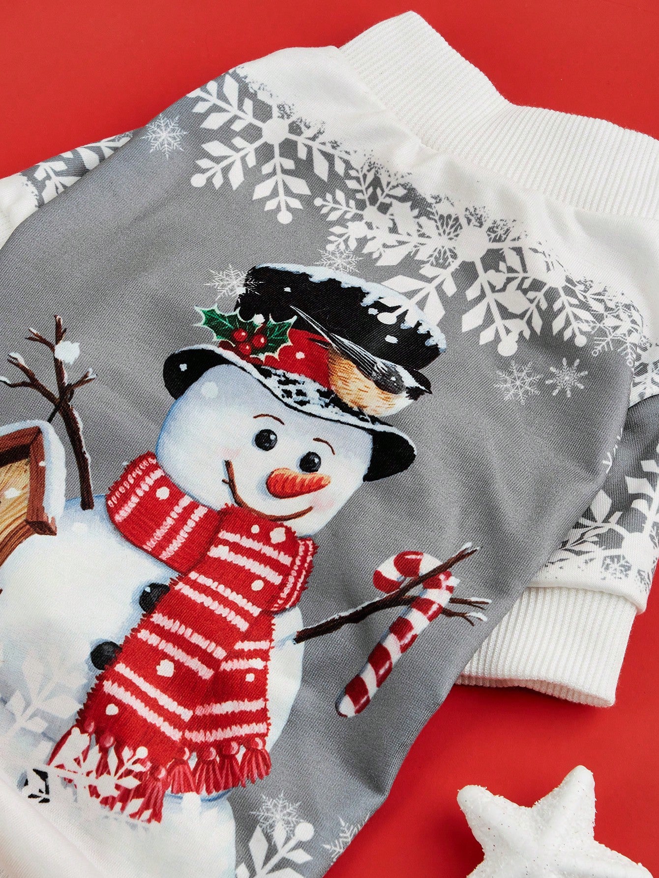 البلوز طباعة عيد الميلاد ثلج