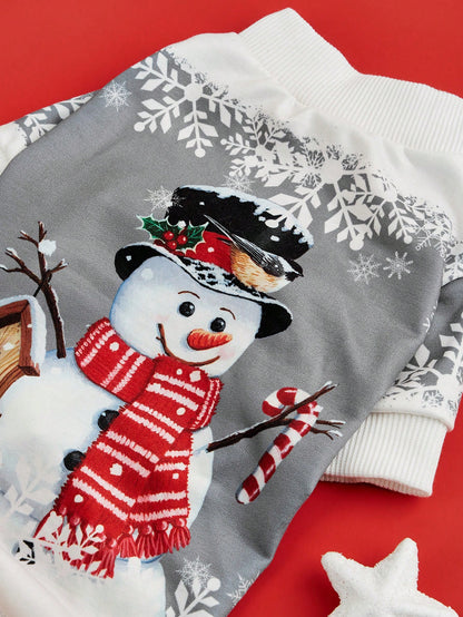 البلوز طباعة عيد الميلاد ثلج