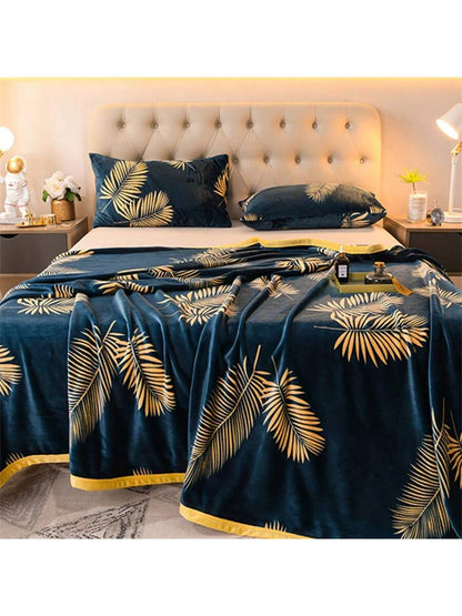 بطانية سميكة من الكشمير السحابي على الوجهين لقيلولة المكتب، بطانية سرير مفردة/مزدوجة