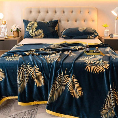 بطانية سميكة من الكشمير السحابي على الوجهين لقيلولة المكتب، بطانية سرير مفردة/مزدوجة