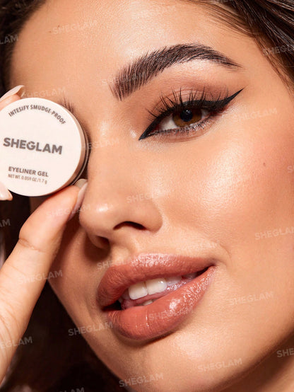 SHEGLAM جل تحديد عيون مكثف مقاوم للتلطخ - أسود