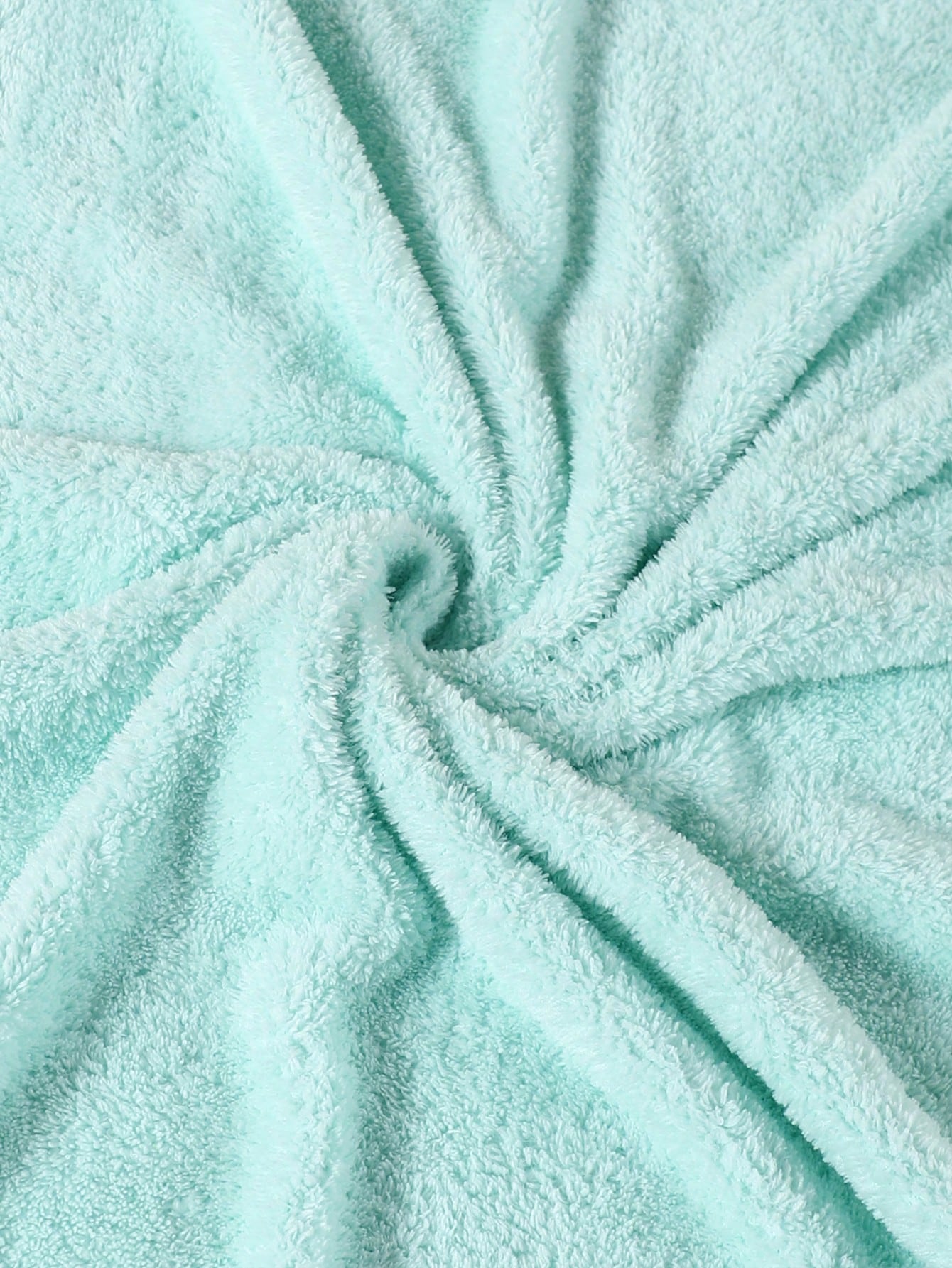 منشفة طفل مصنوعة من الصوف القطني المرجاني مع غطاء للرأس