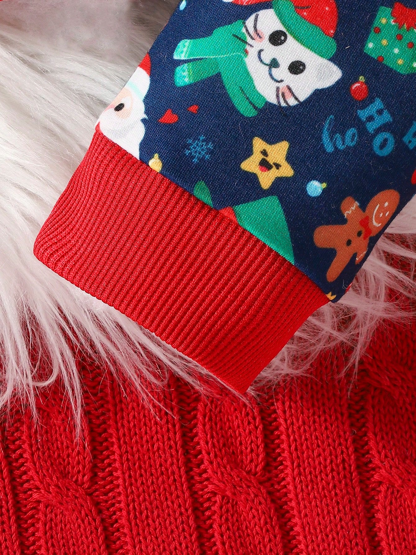 سويت شيرت وبنطال رياضي بطباعة عيد الميلاد