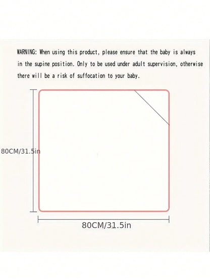 منشفة طفل مصنوعة من الصوف القطني المرجاني مع غطاء للرأس