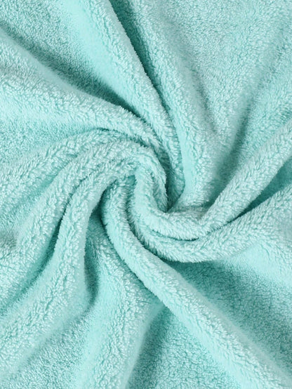 منشفة طفل مصنوعة من الصوف القطني المرجاني مع غطاء للرأس