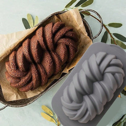 مقلاة خبز توست مستطيلة الشكل باللون الرمادي