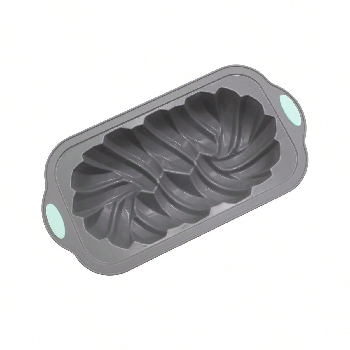 مقلاة خبز توست مستطيلة الشكل باللون الرمادي