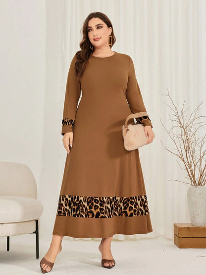 فستان أنثوي جذاب من قماش الليبارد