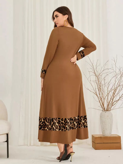 فستان أنثوي جذاب من قماش الليبارد